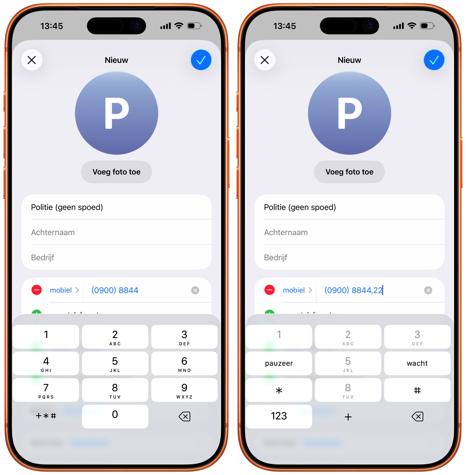 Doorkiesnummer instellen