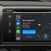 Parkeeractie starten in Flitsmeister via CarPlay