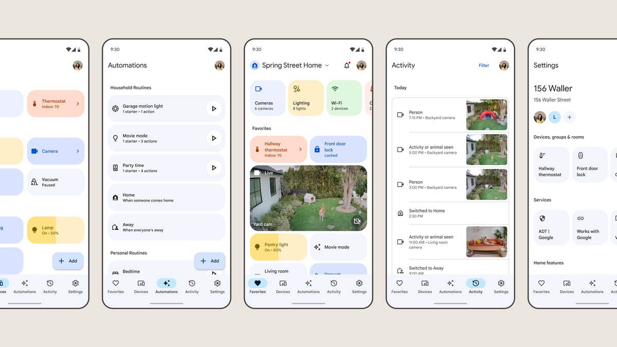 Google Home app met Matter