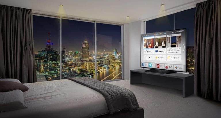 Samsung tv in hotelkamer
