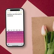 SwiftKey voor Microsoft met roze toetsenbord