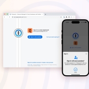 1Password account met passkey