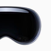Apple Vision Pro voorkant van glas