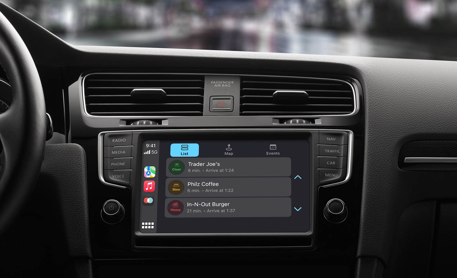 Applicazione ETA CarPlay