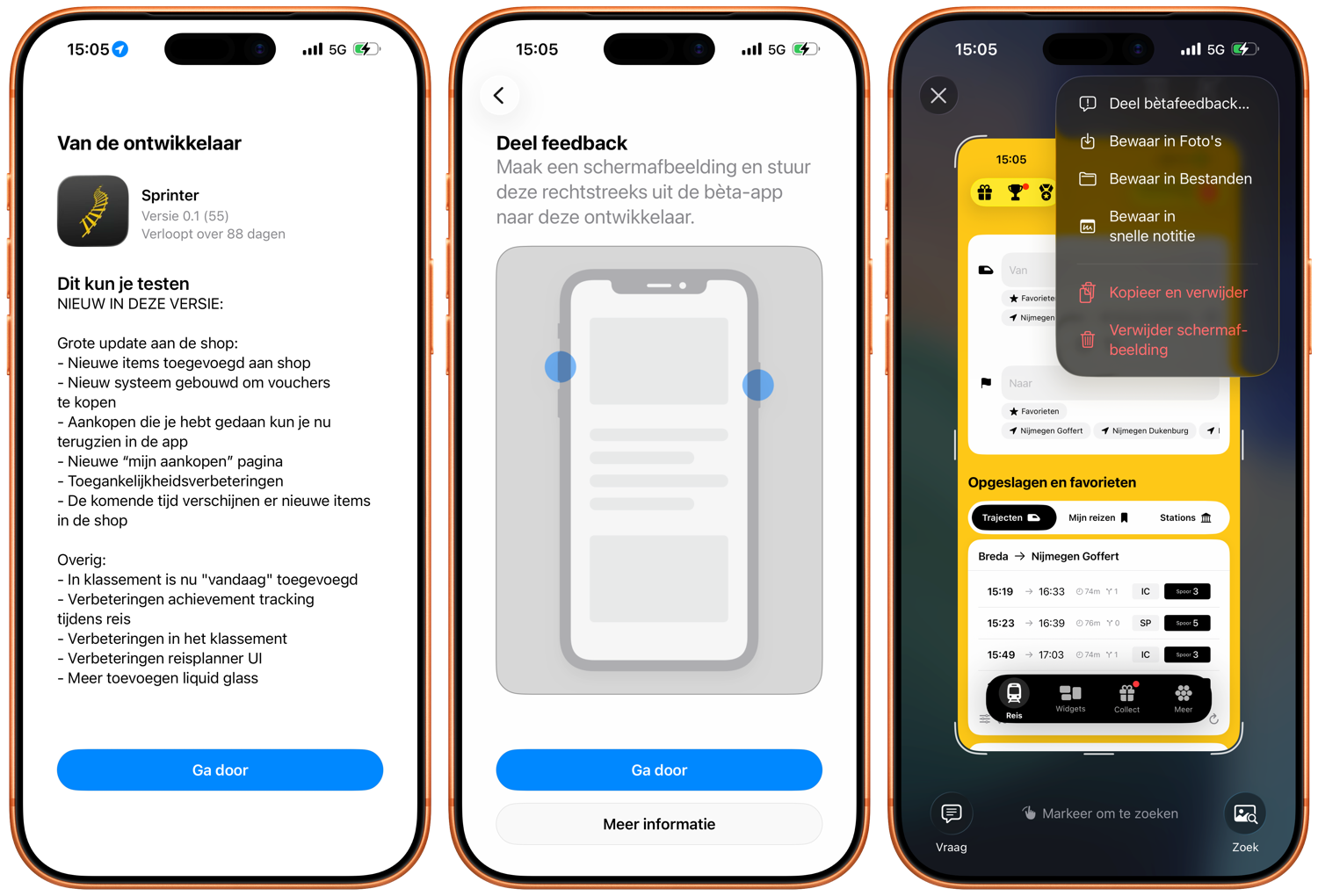 Feedback geven TestFlight