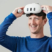 Mark Zuckerberg met Meta Quest 3