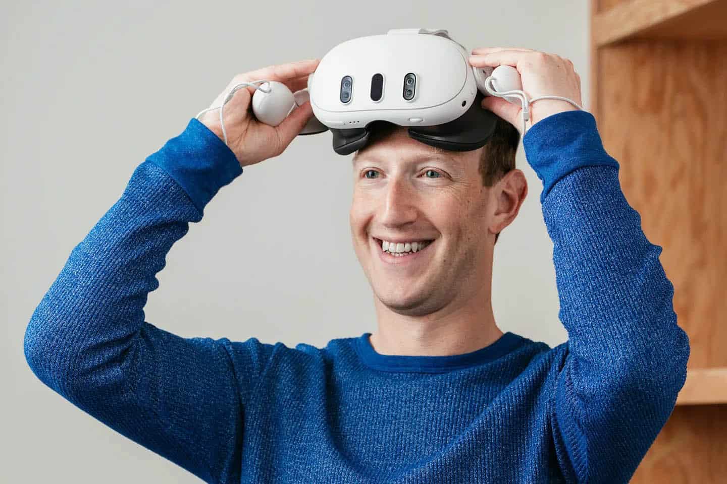 Mark Zuckerberg met Meta Quest 3