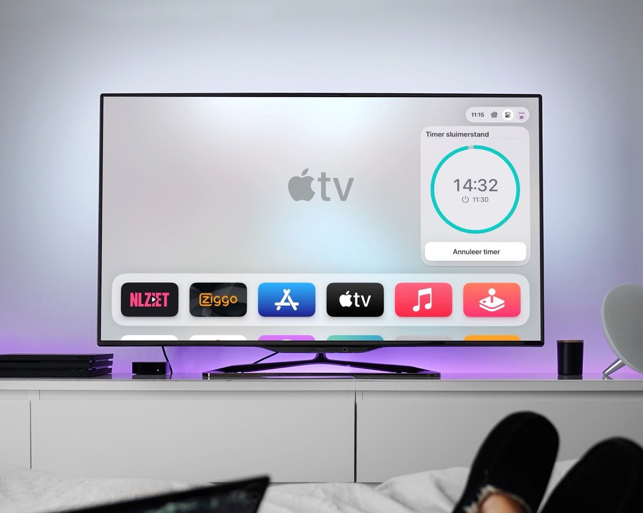 Apple TV slaaptimer gebruiken