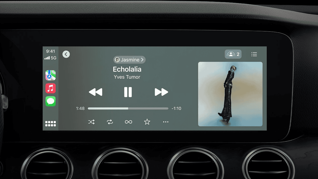 CarPlay in iOS 17 met SharePlay voor muziek