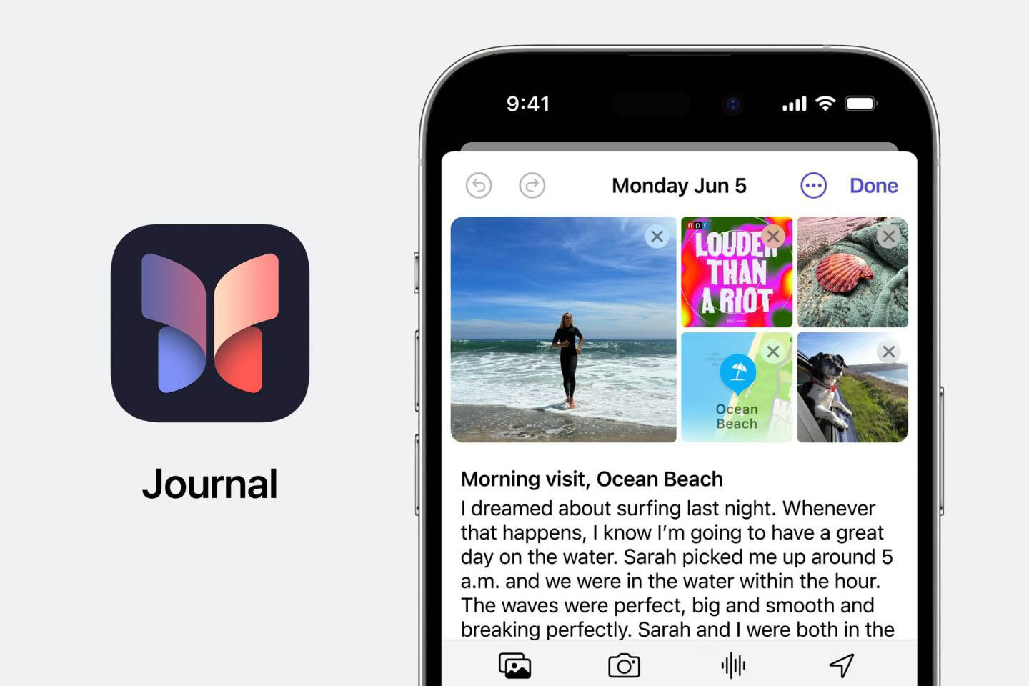 apple travel journal