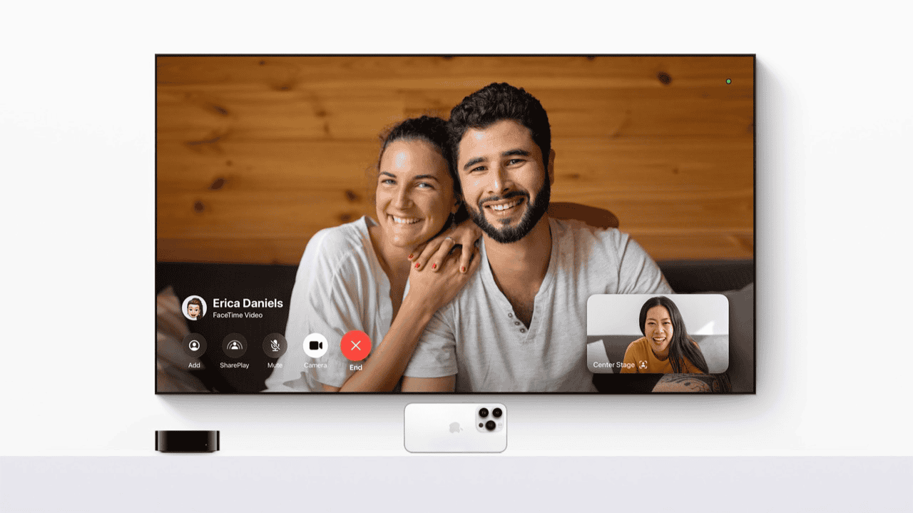 tvOS 17 FaceTime op de Apple TV