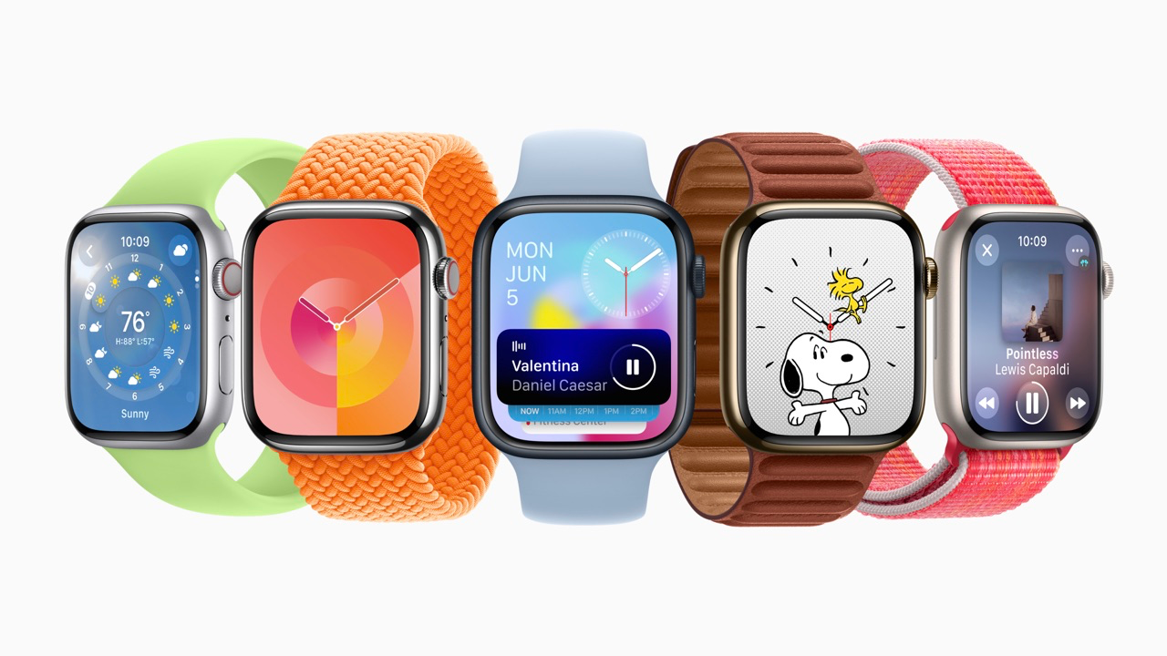 watchOS 10 wijzerplaten en slimme stapel