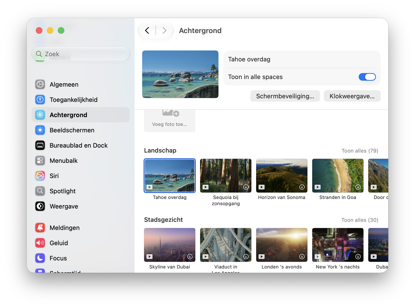 Dynamische achtergronden macOS