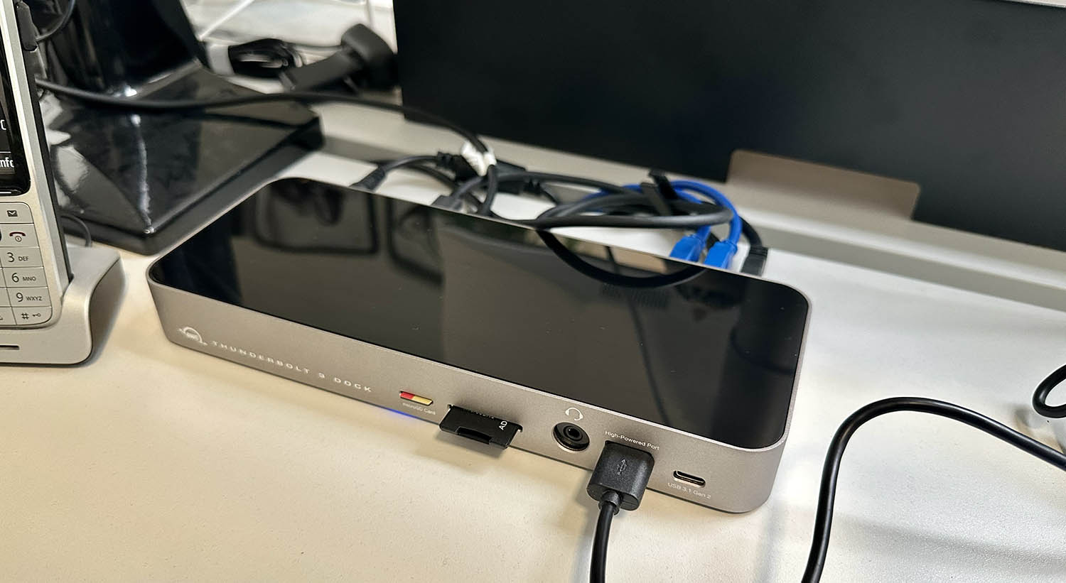 OWC Thunderbolt 3 Dock review van de voorkant