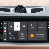 CarPlay in Porsche voor bediening verwarming, airco en meer