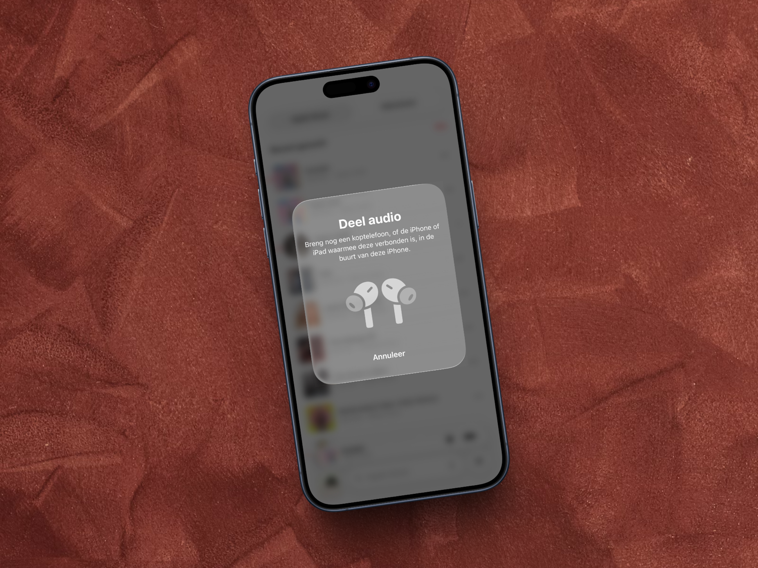 AirPods geluid delen