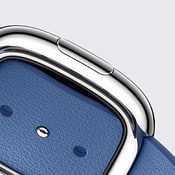 Apple Watch leren bandje met moderne gesp en magnetische sluiting