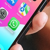 WhatsApp-icoontje op iPhone beginscherm