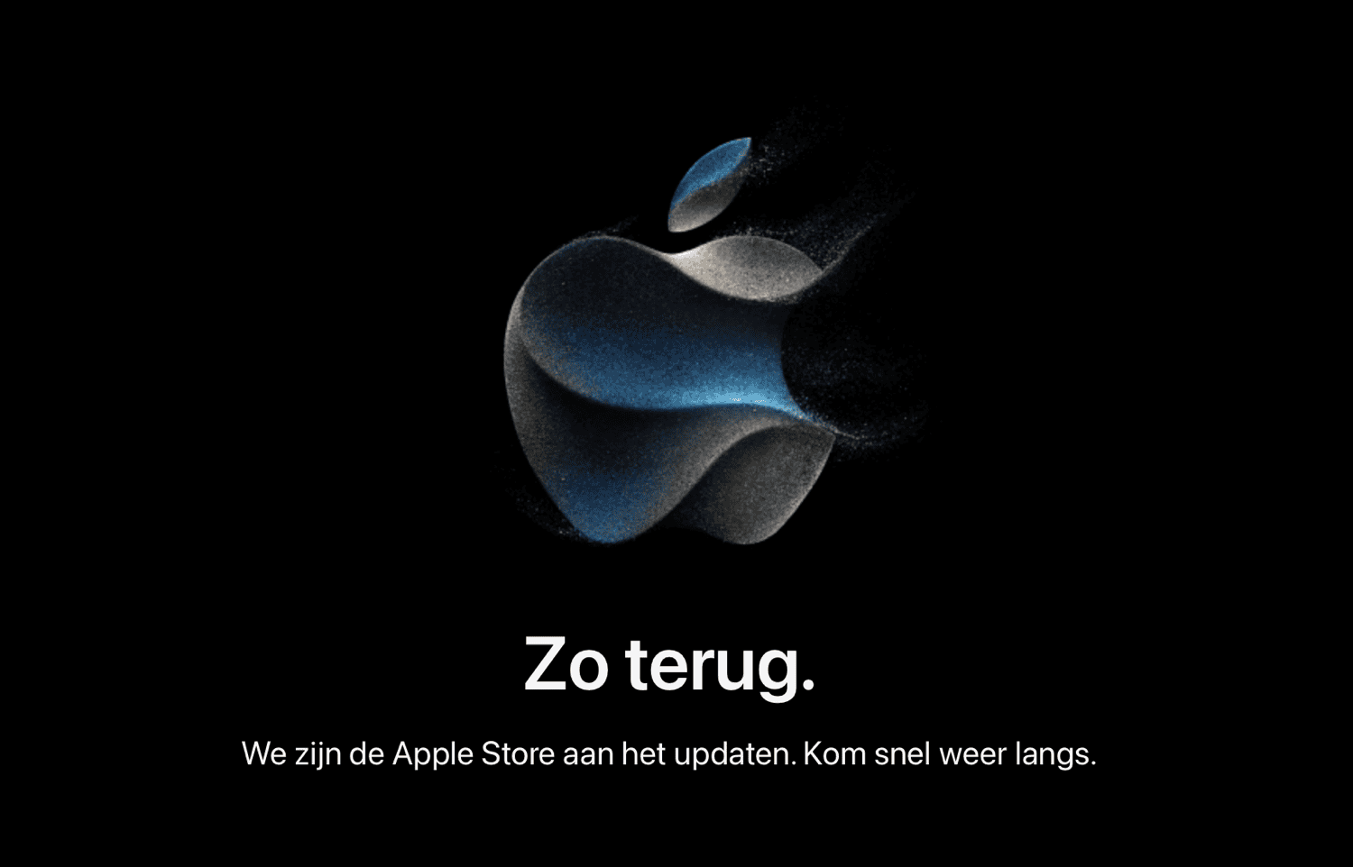 Apple Store offline in september 2023