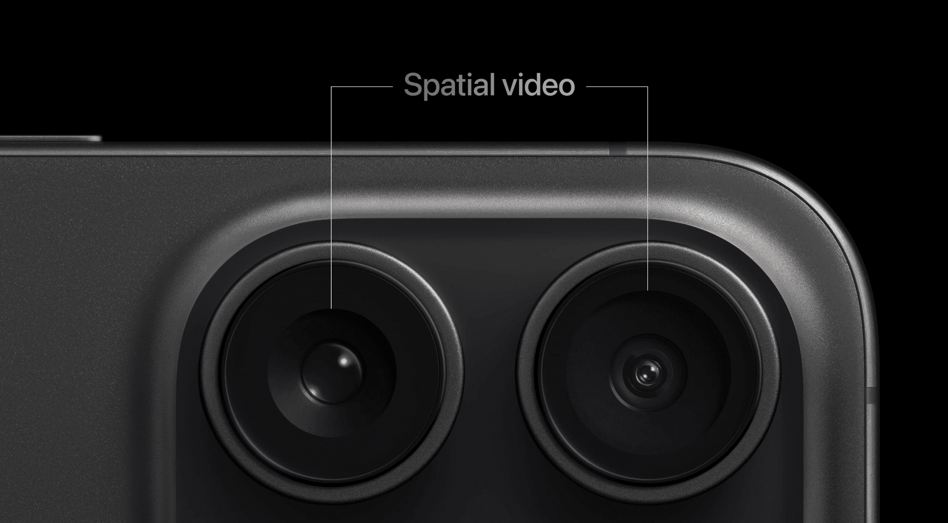 iPhone 15 Pro camera met Spatial video
