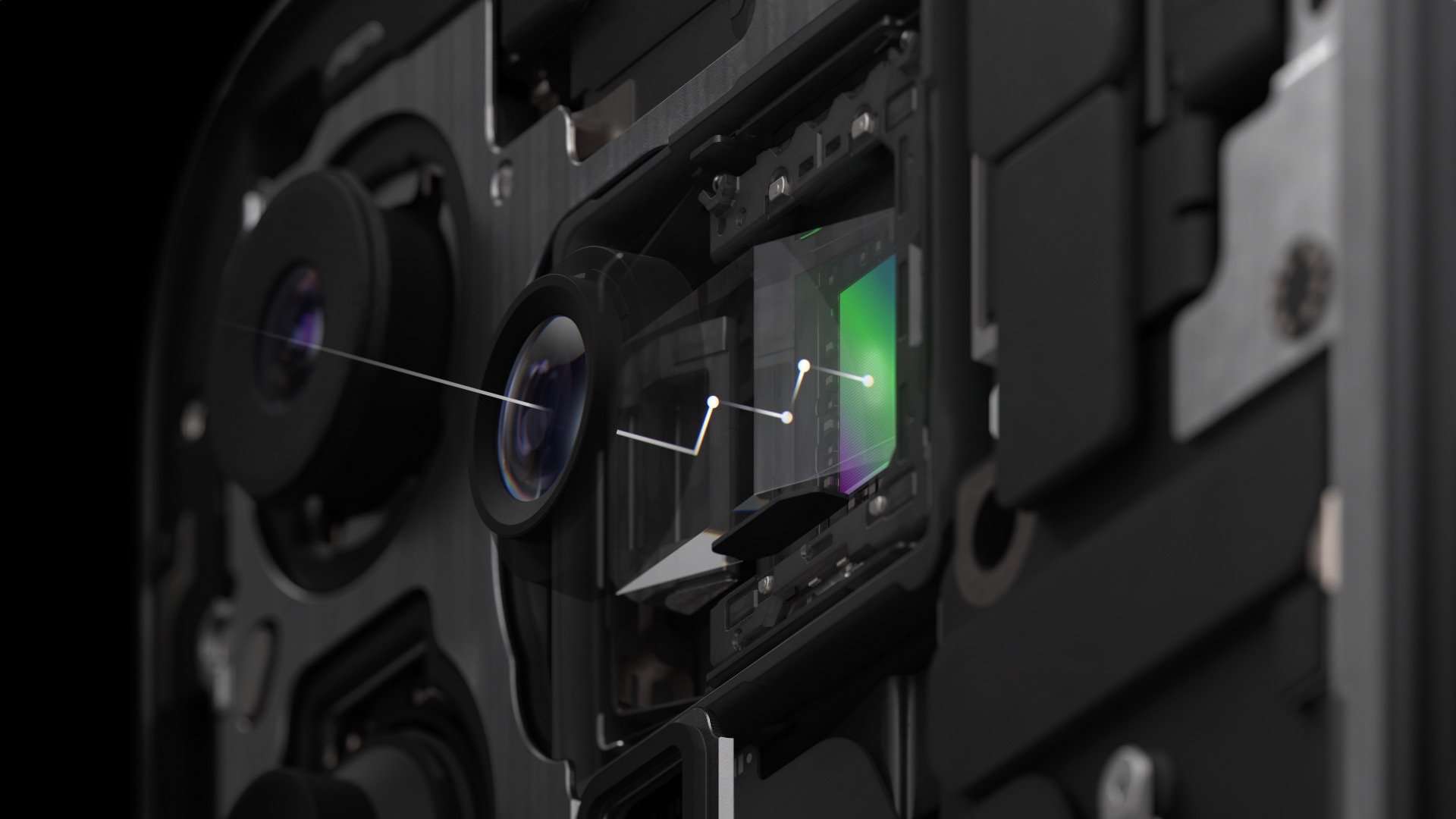 iPhone 15 camera met periscopische lens