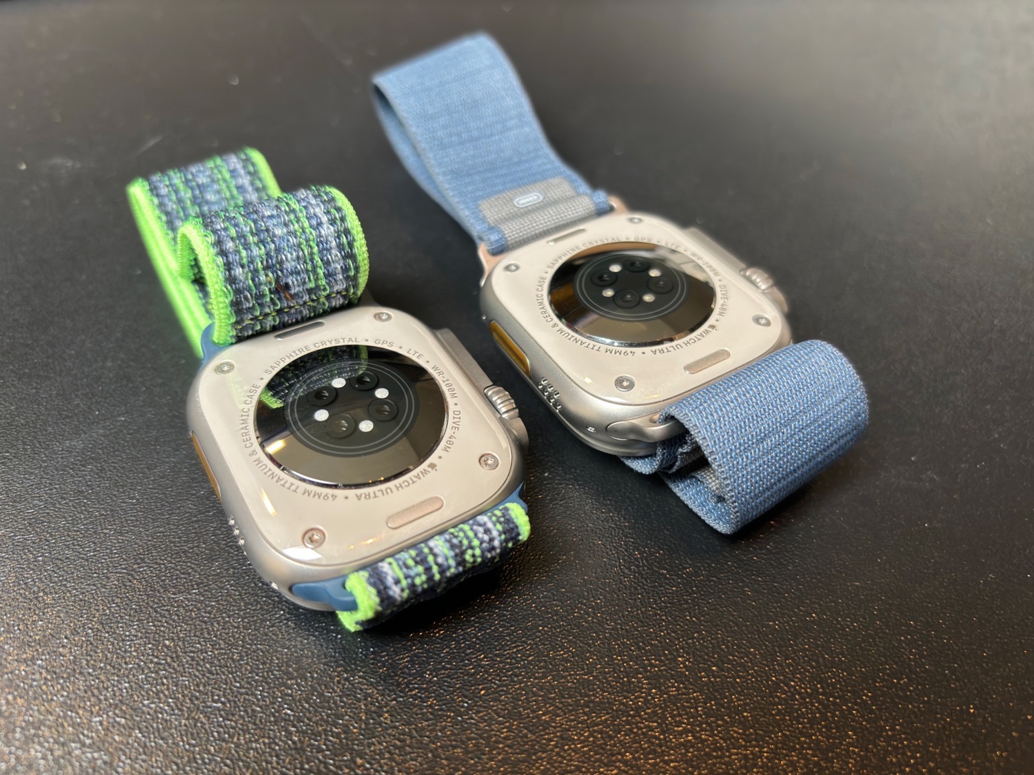 Apple Watch Ultra 2 review: achterkant vs Apple Watch Ultra 1