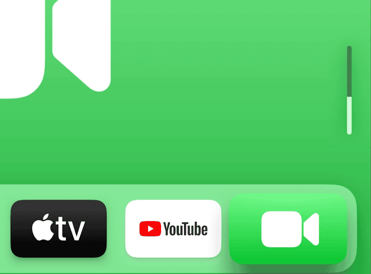 Volumeweergave op Apple TV: geluidsbalk bij soundbar