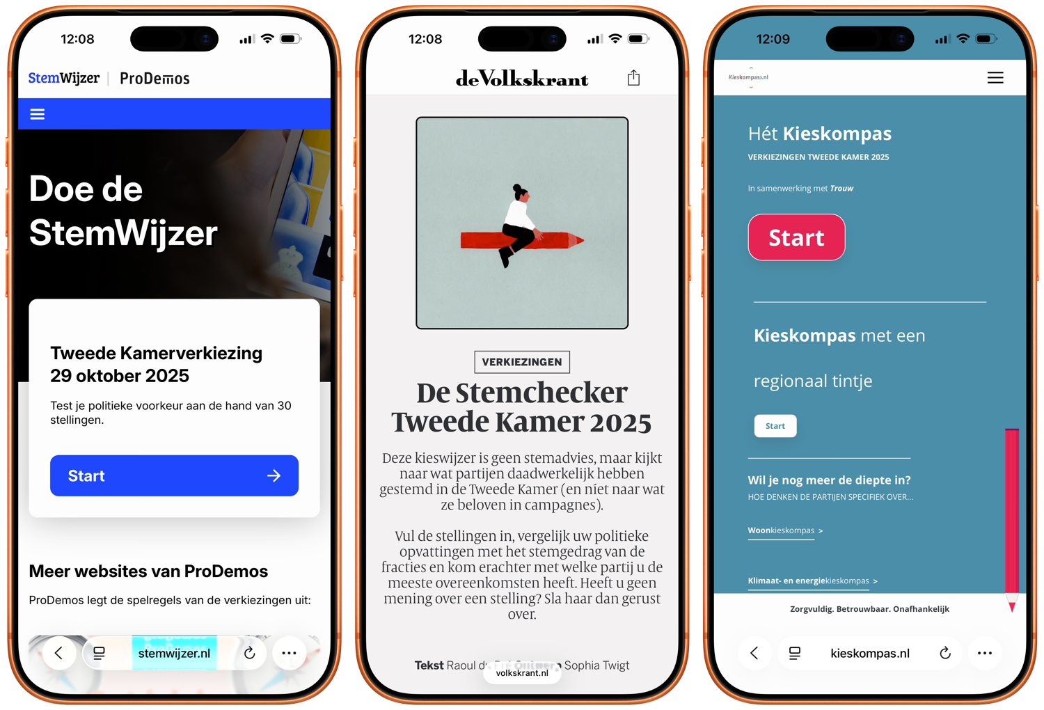Stemwijzers Tweede Kamerverkiezingen 2025