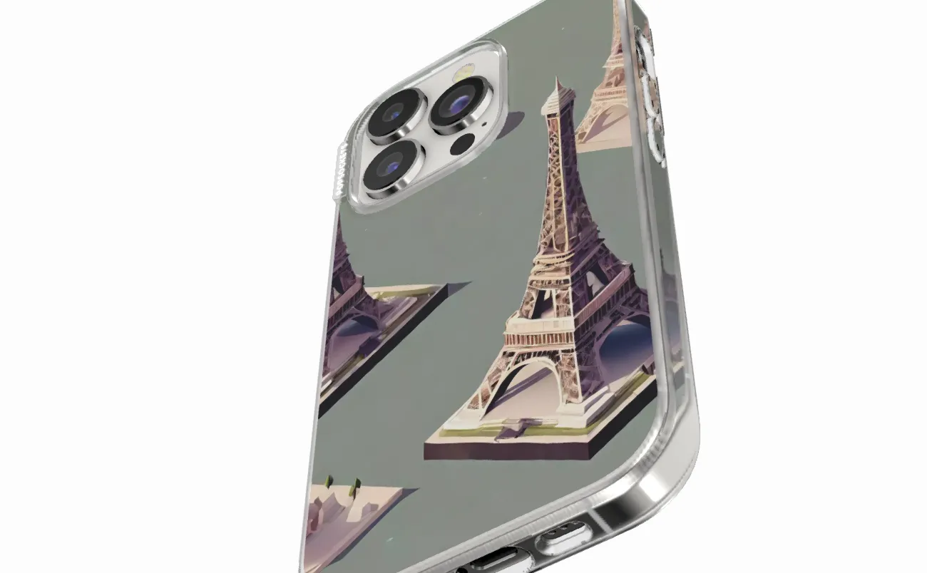 PopSockets hoesje met isometrische Eiffeltoren