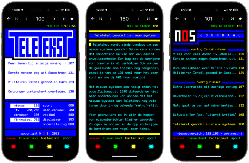 Teletekst op iPhone: systemen vernieuwd