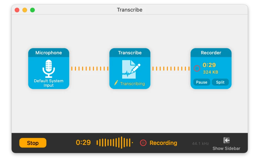 Transcribe in Audio Hijack