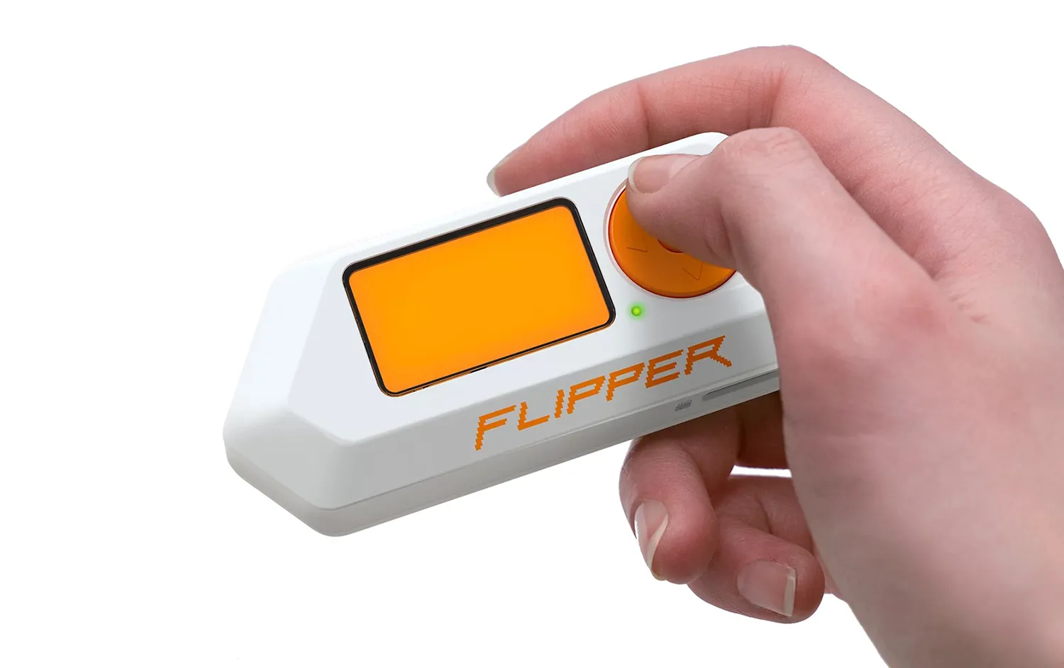 Flipper Zero in de hand