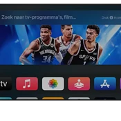 tvOS 17.2 op Apple TV: zoeken met druk op de microfoonknop