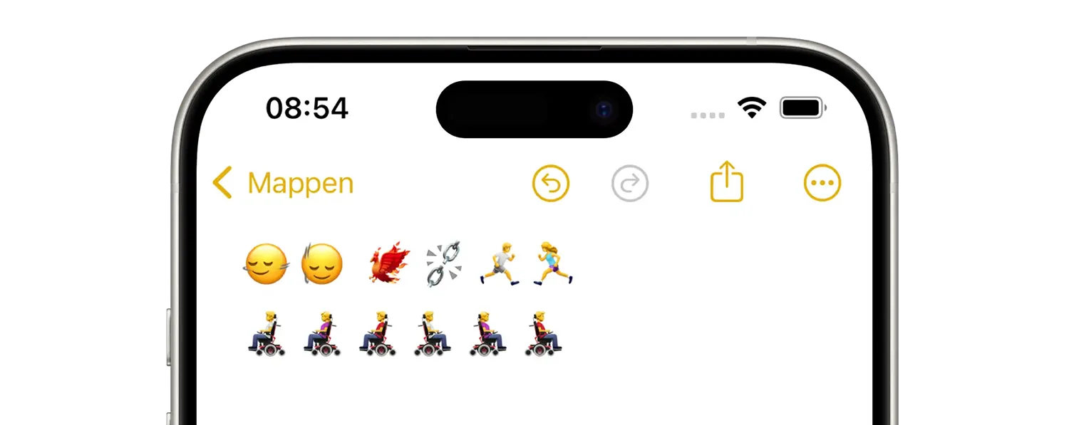 Nieuwe emoji in iOS 17.4
