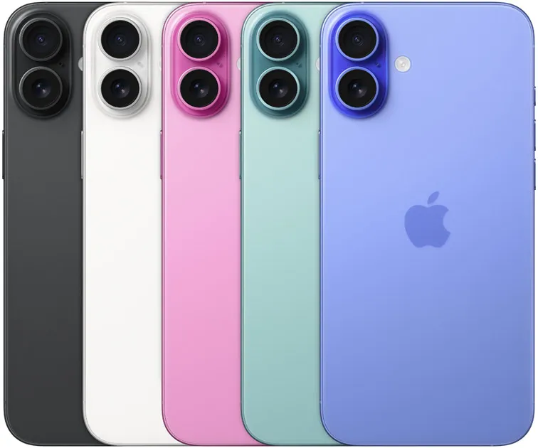 iPhone 16 Plus kleuren