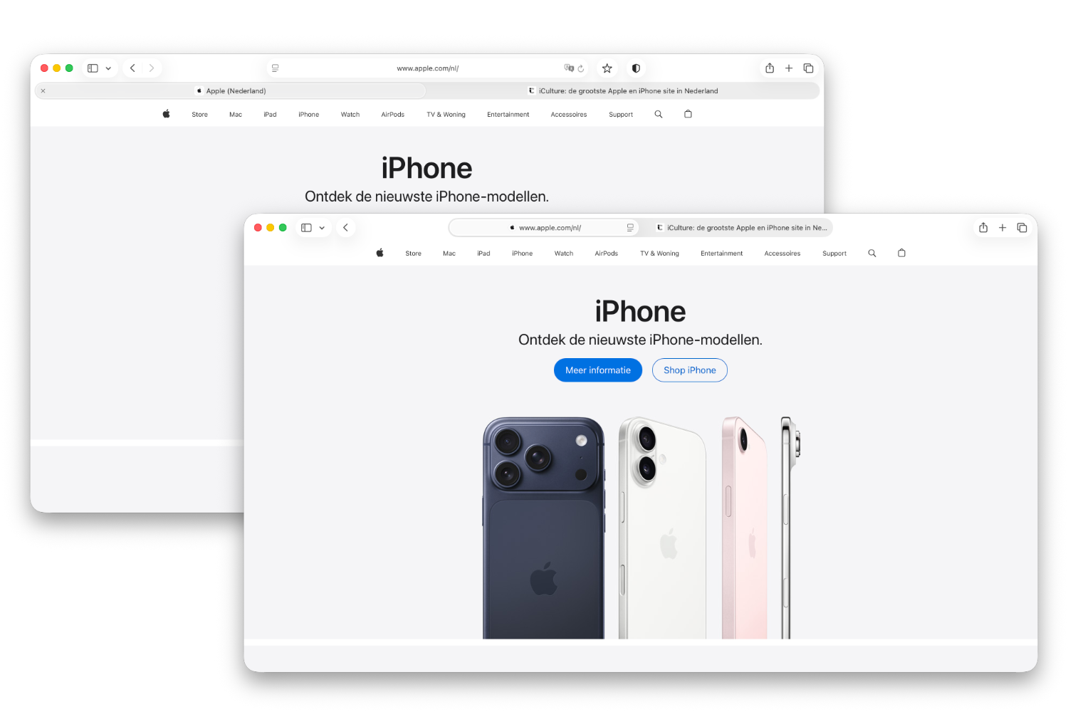 Compacte weergave safari