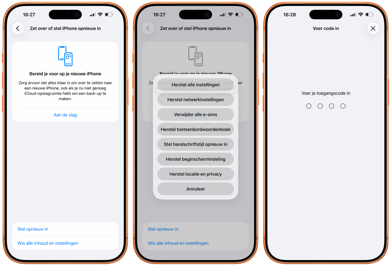 Herstel locatie en privacy