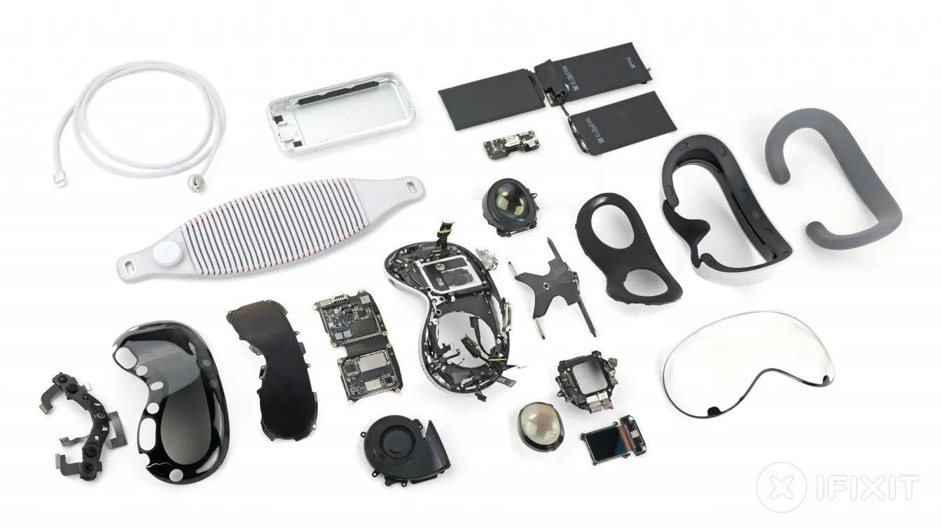 iFixit teardown van Apple Vision Pro