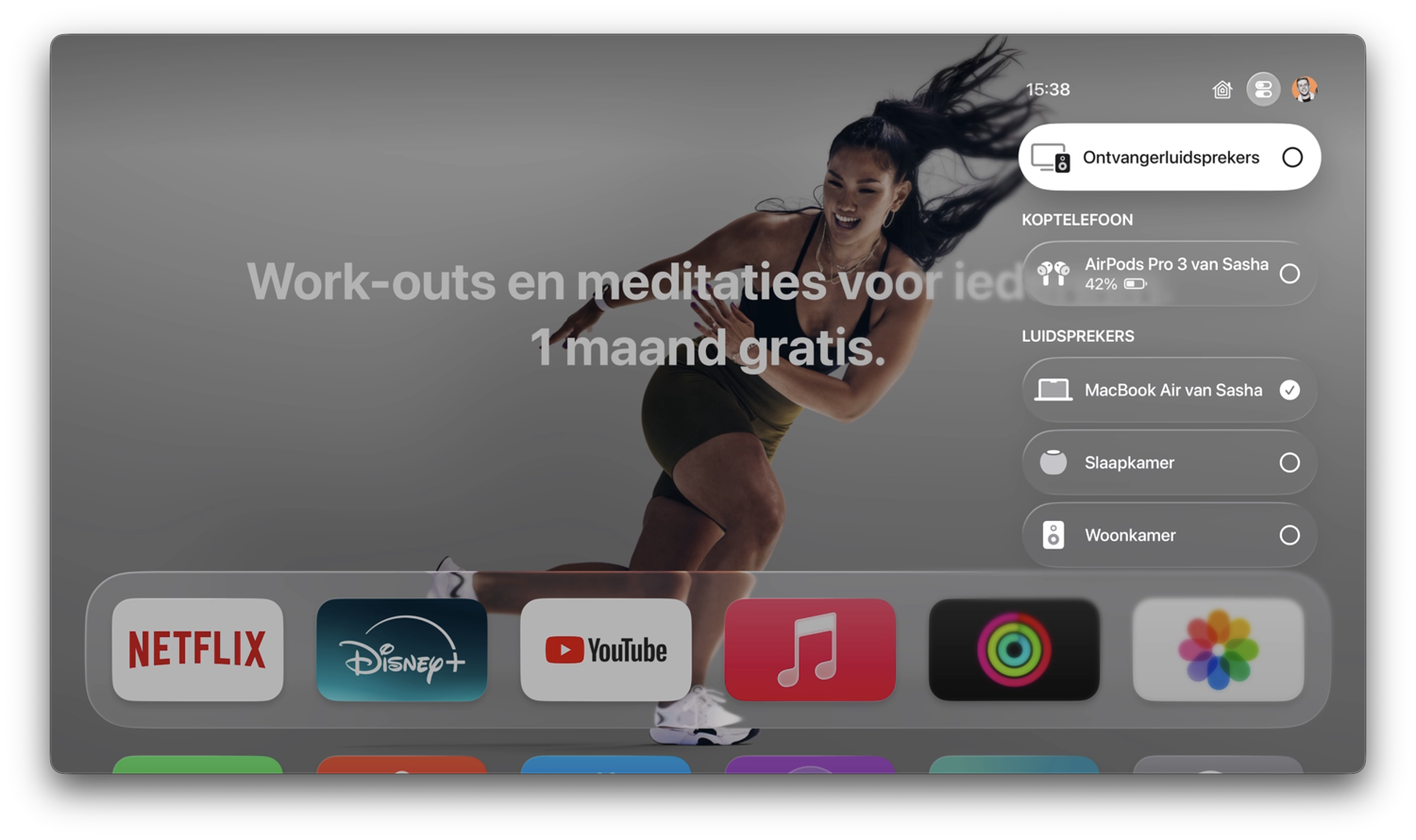 Apple TV geluid wisselen
