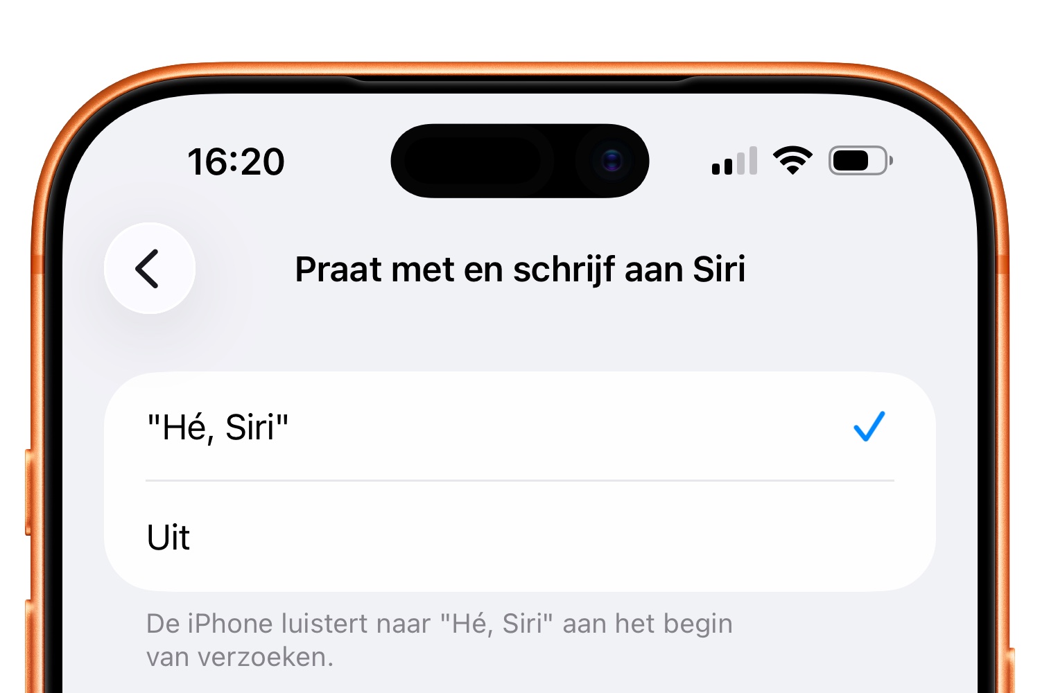 He Siri uitschakelen