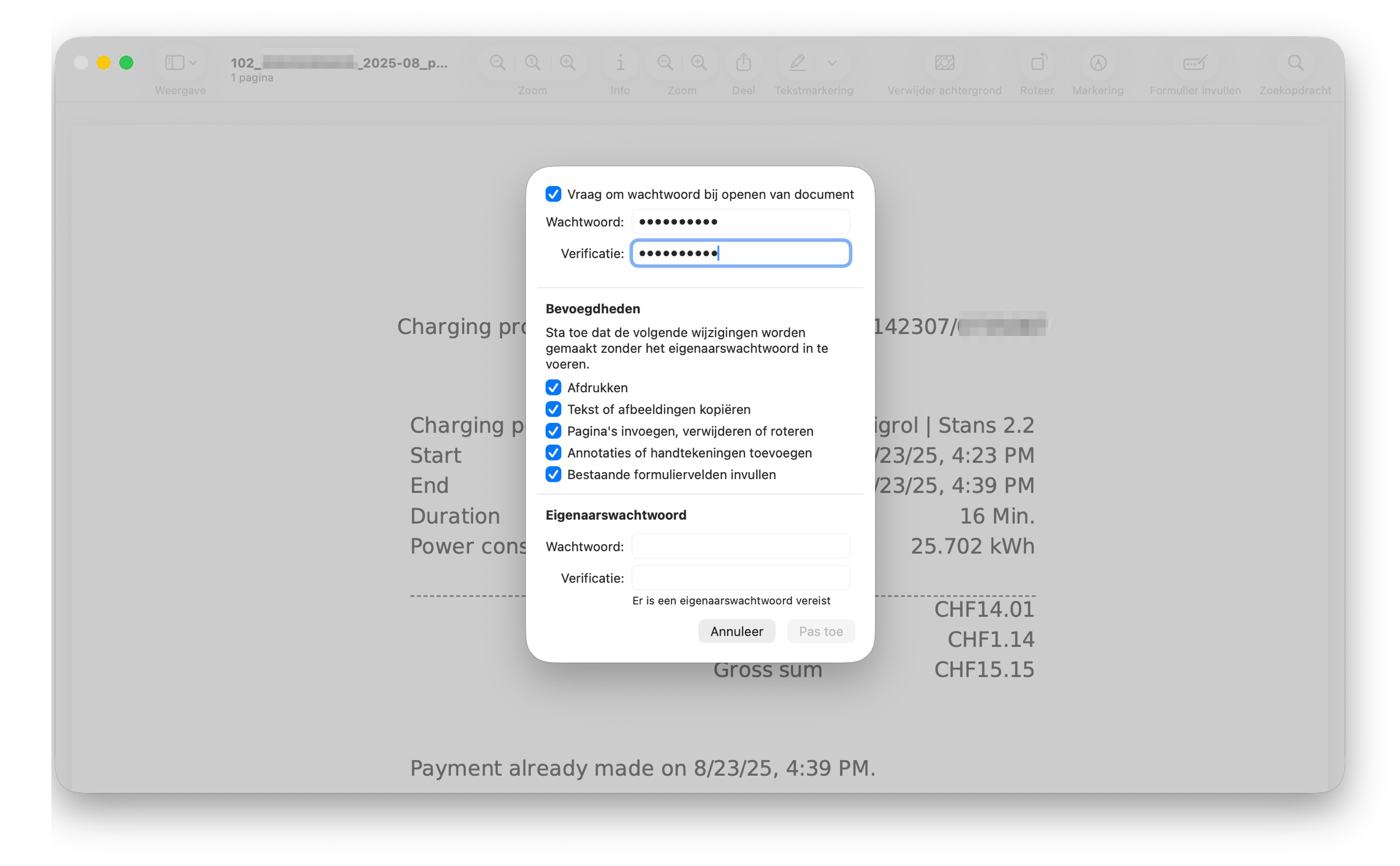 PDF beveiligen met wachtwoord
