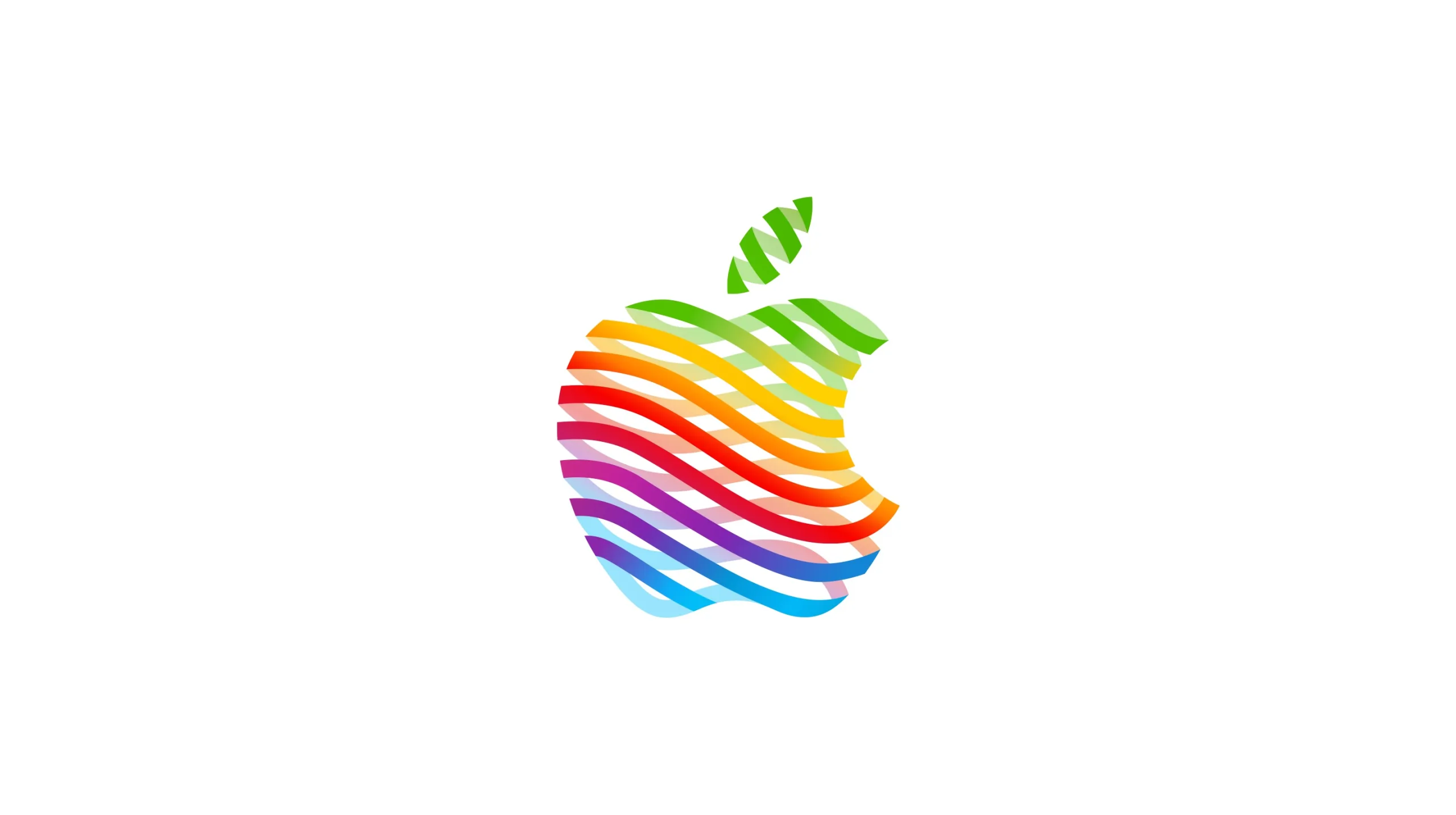 Gekleurd Apple-logo