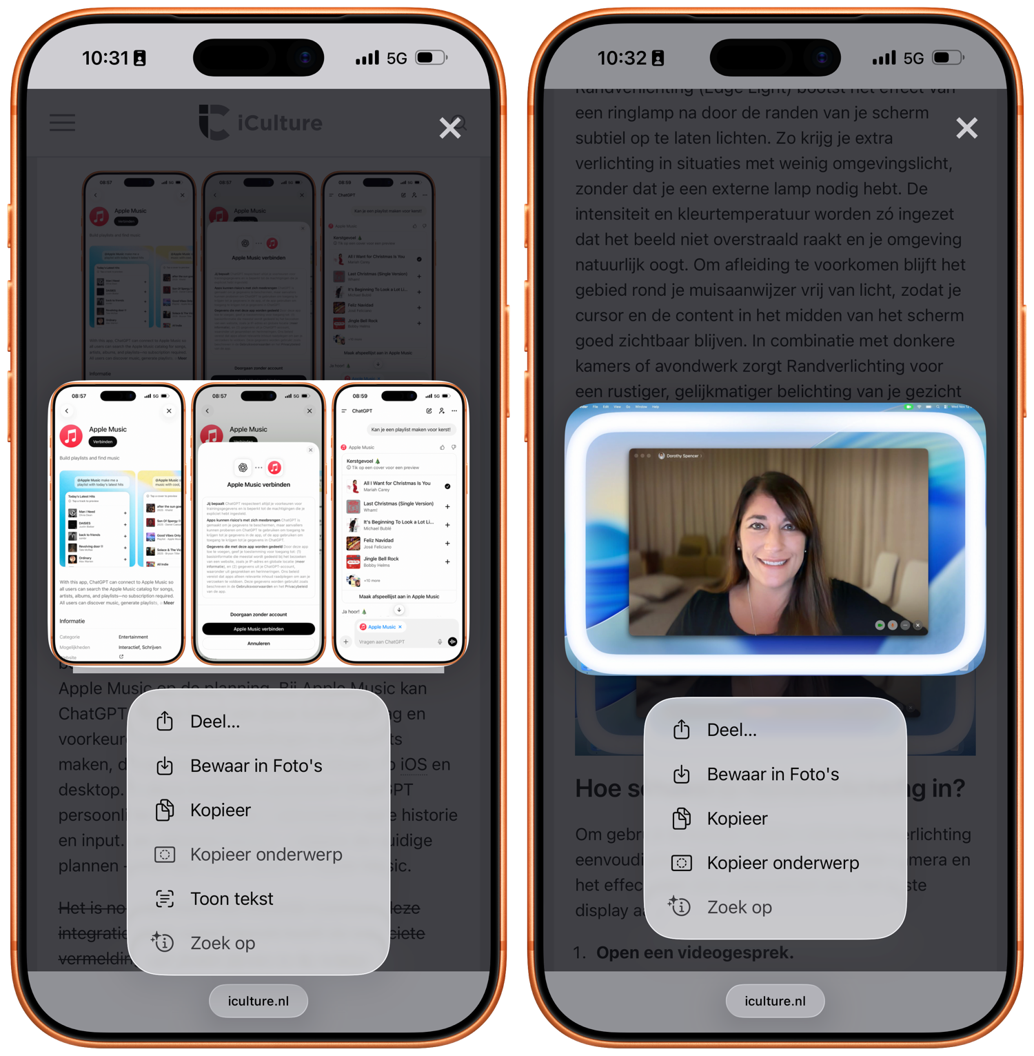 Afbeelding opslaan uit Safari