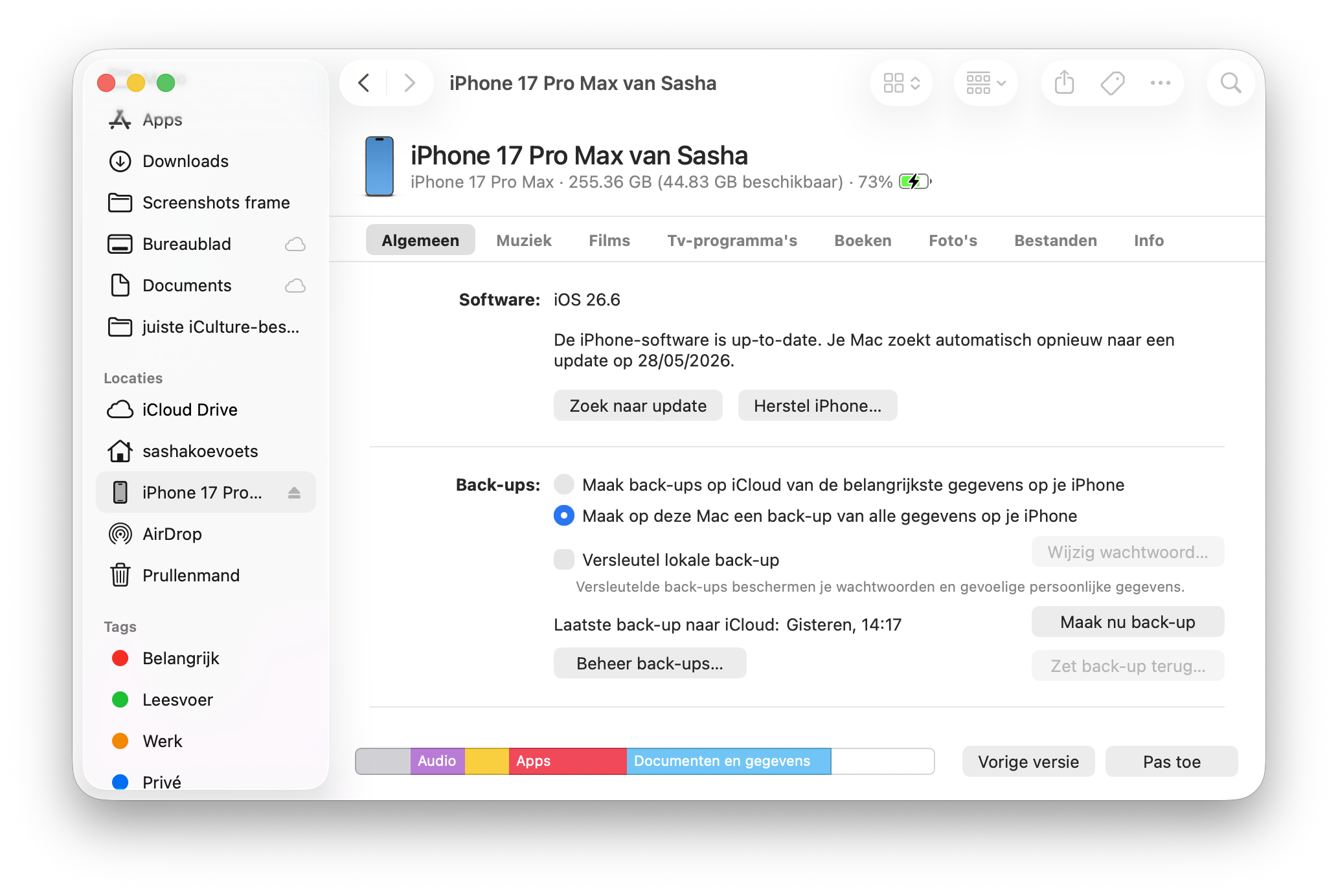 Back-up maken op Mac