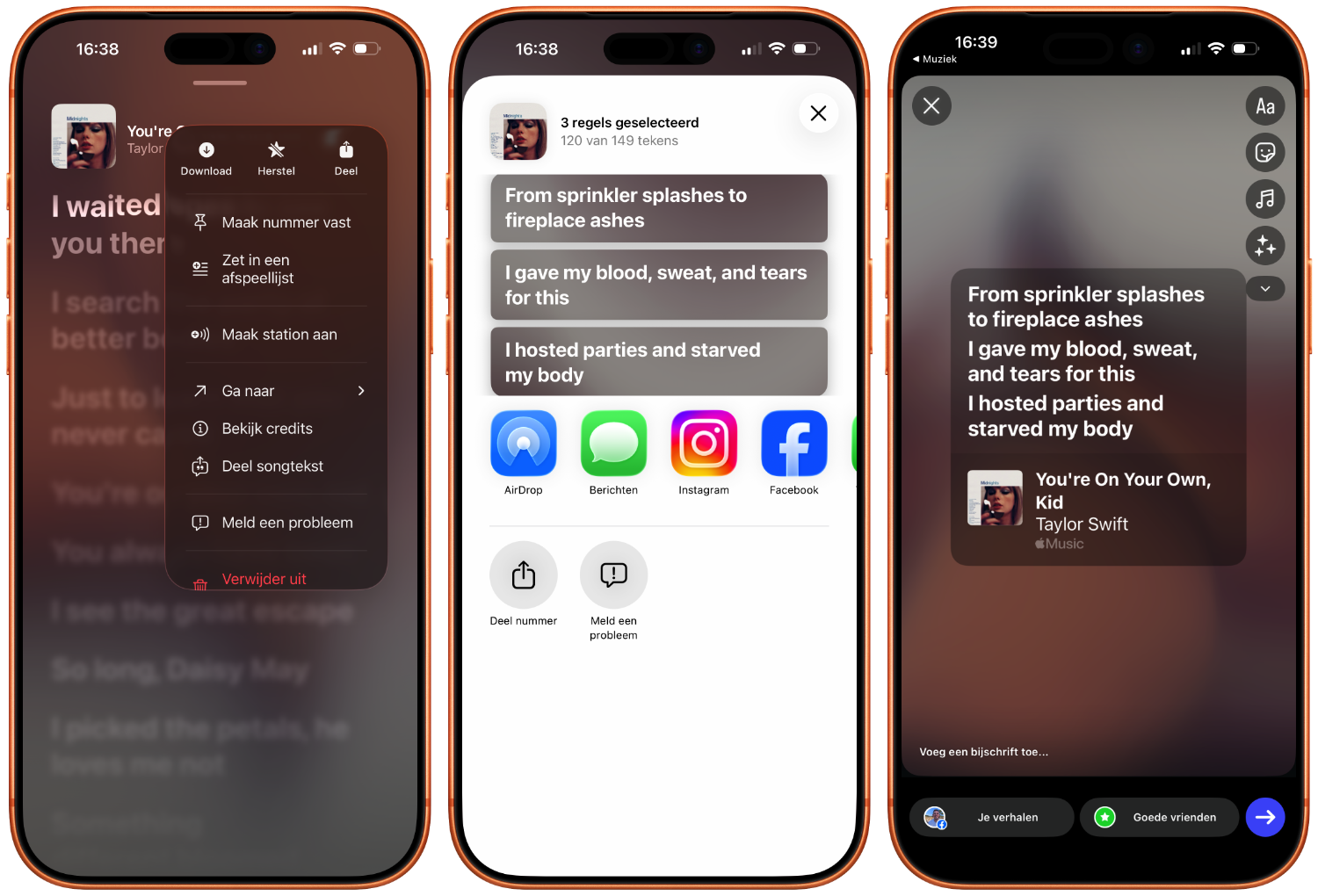 Lyrics delen APple Music