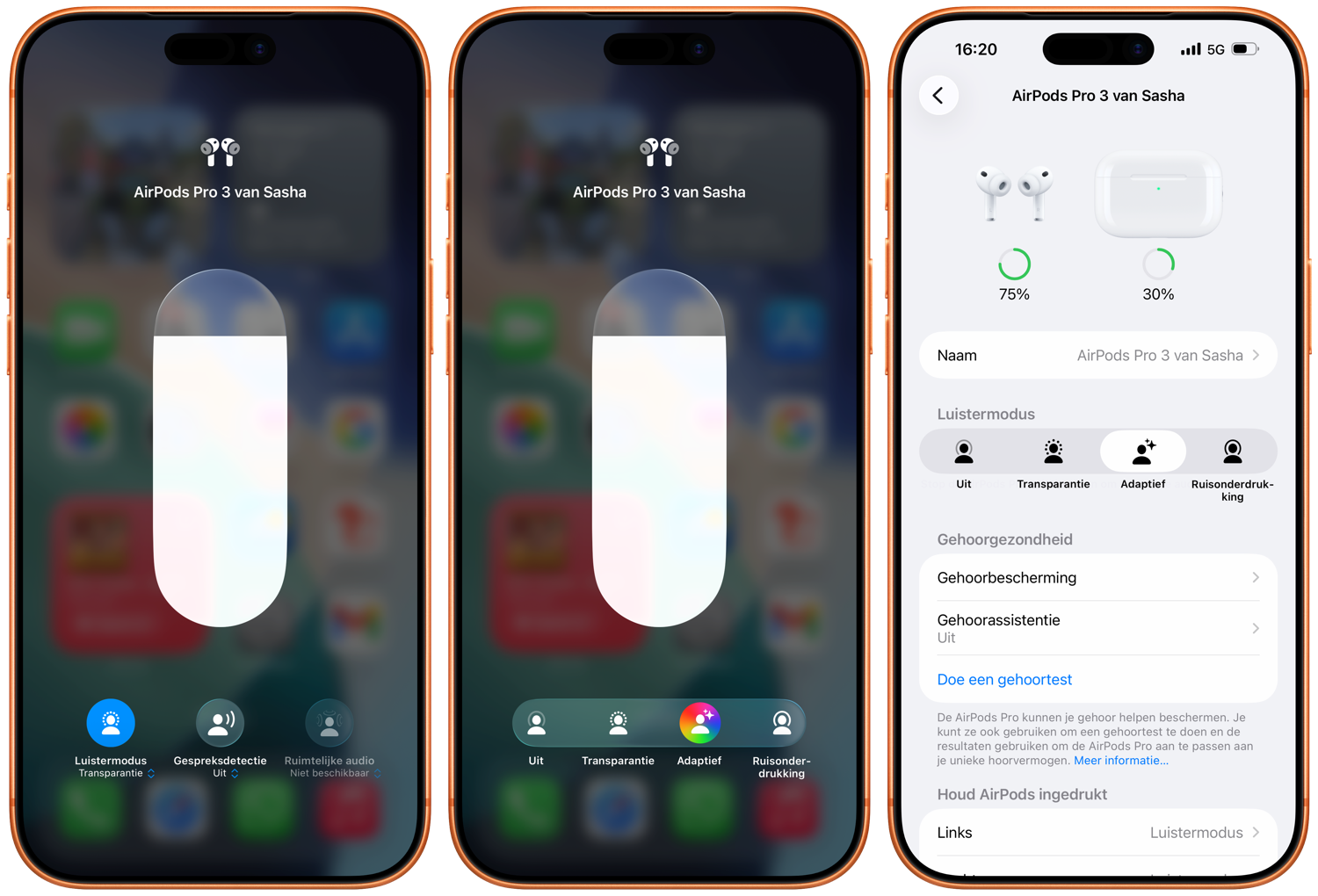 Adaptieve audio inschakelen