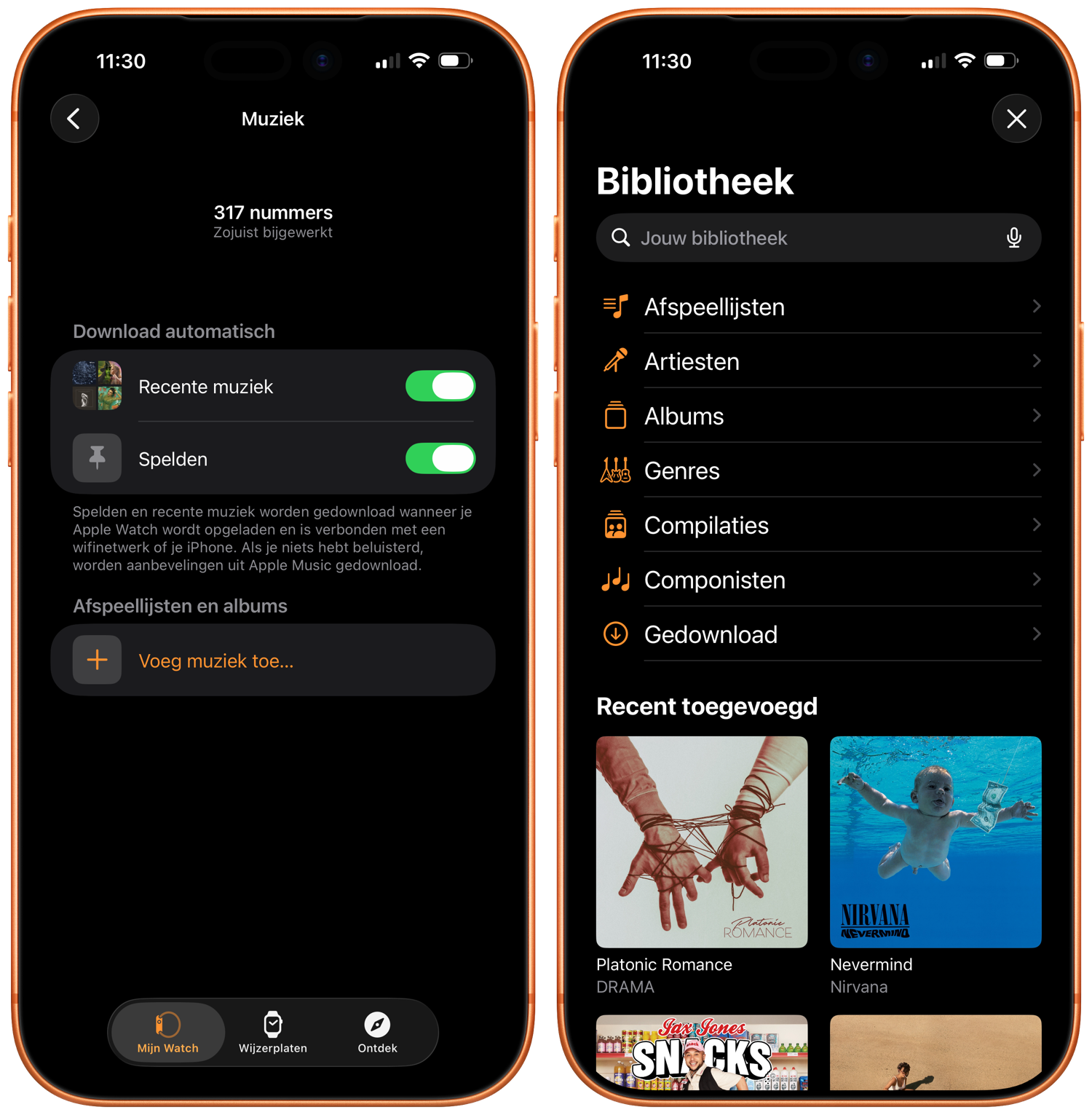 Muziek Apple Watch