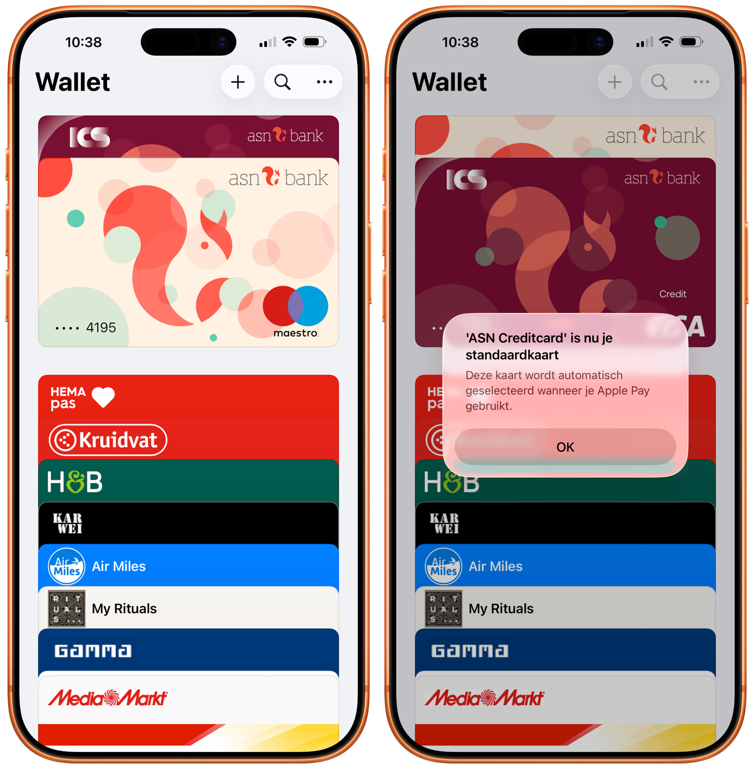 Standaardkaart wisselen iOS