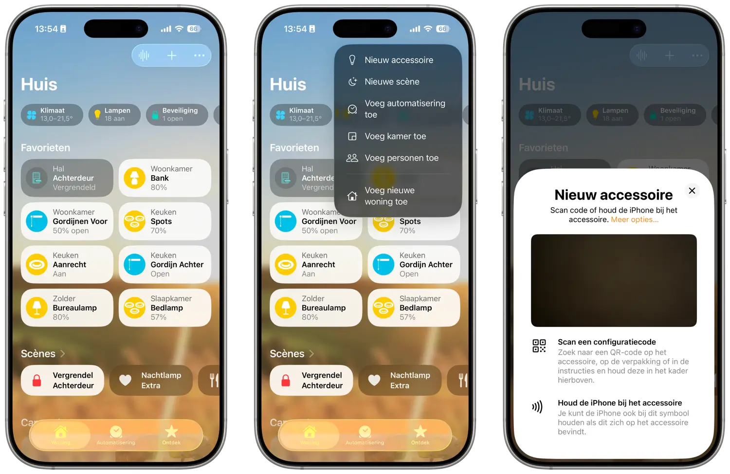 HomeKit-accessoire toevoegen in iOS 26