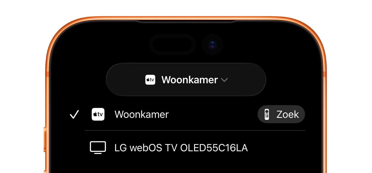 Apple TV afstandsbediening zoeken